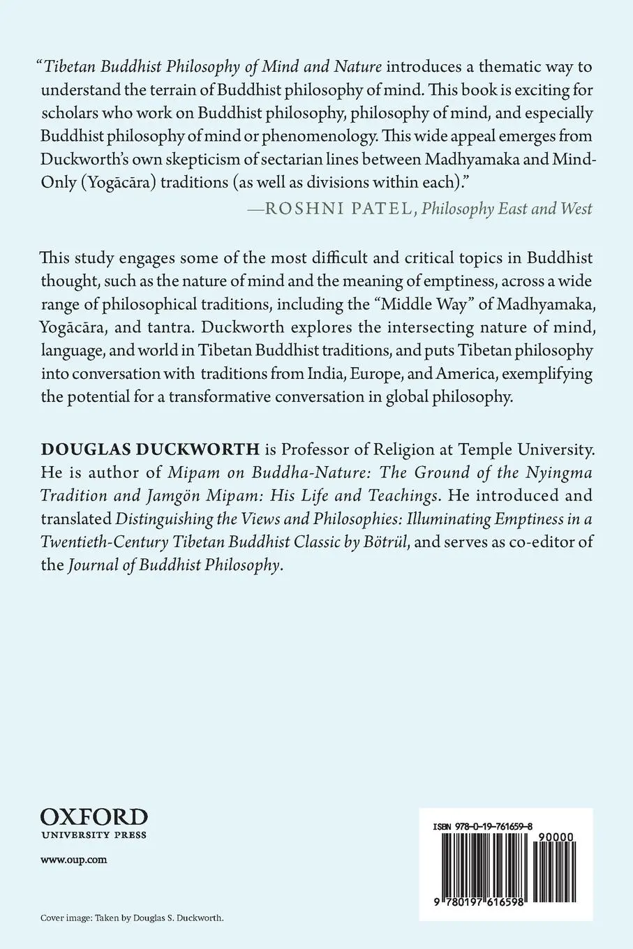 Rückseite: 9780197616598 | Tibetan Buddhist Philosophy of Mind and Nature | Douglas S Duckworth