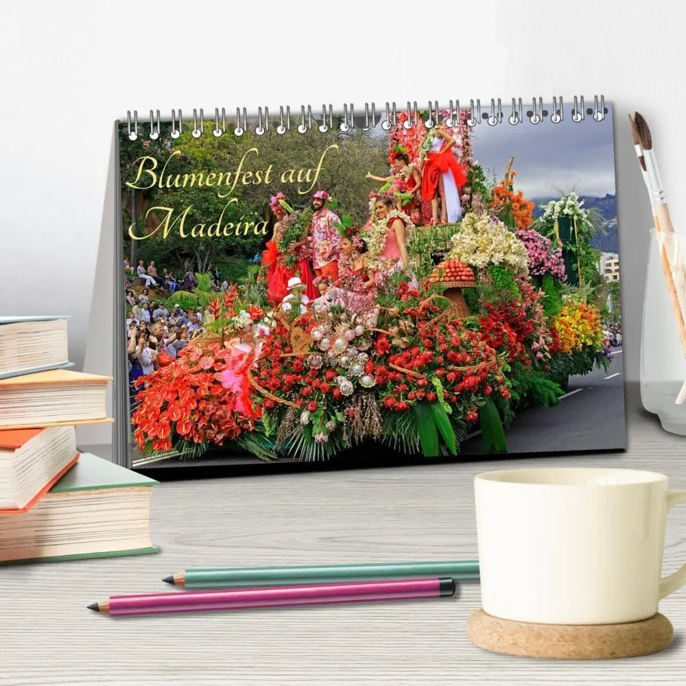 Bild: 9783435456598 | Blumenfest auf Madeira (Tischkalender 2025 DIN A5 quer), CALVENDO...