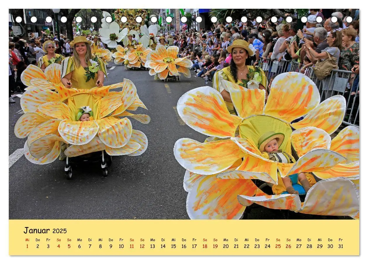 Bild: 9783435456598 | Blumenfest auf Madeira (Tischkalender 2025 DIN A5 quer), CALVENDO...