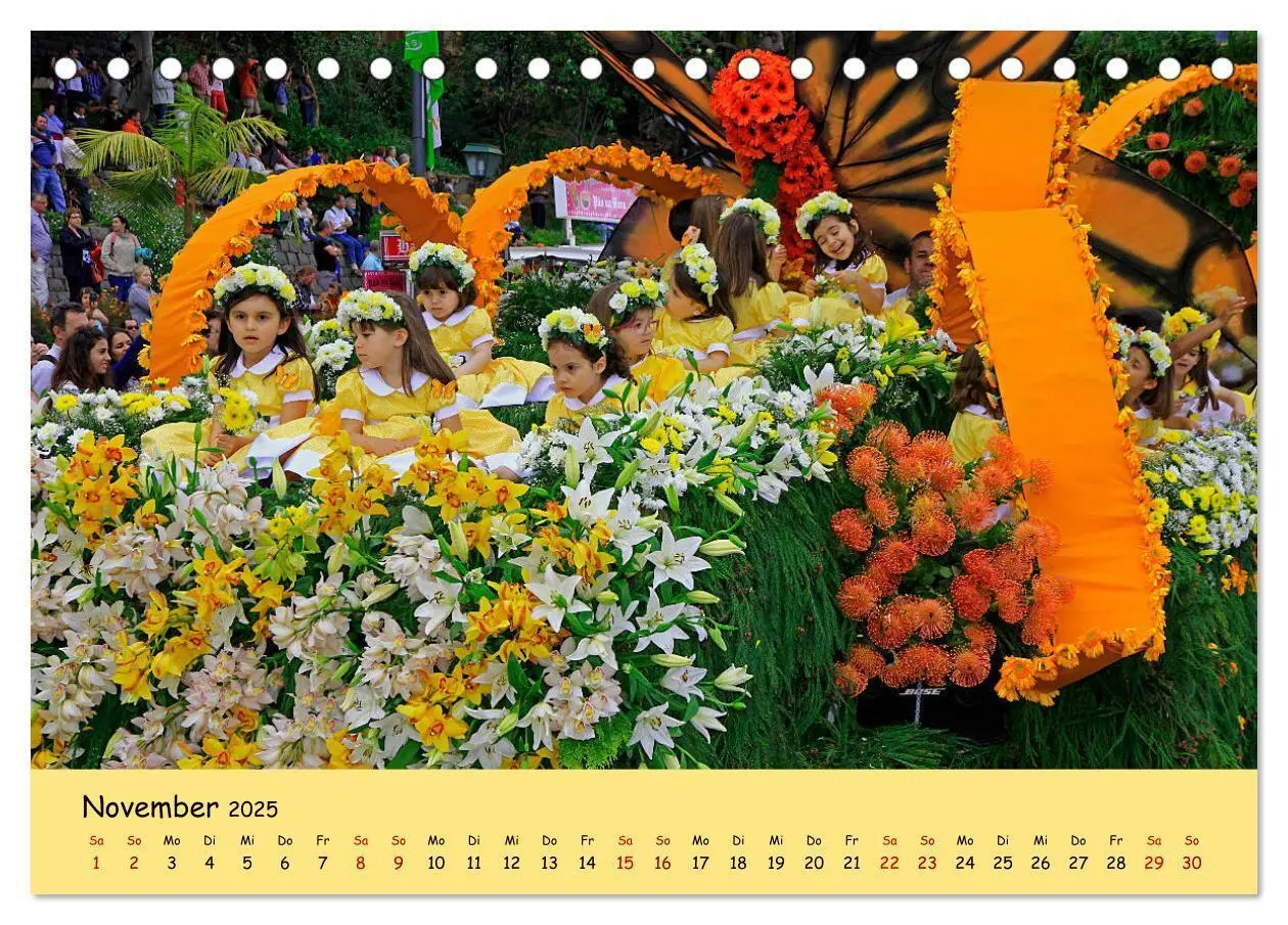 Bild: 9783435456598 | Blumenfest auf Madeira (Tischkalender 2025 DIN A5 quer), CALVENDO...