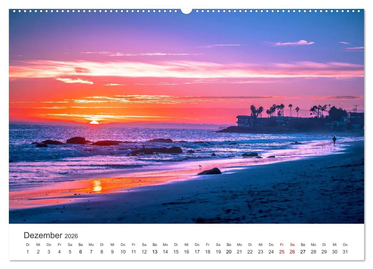 Bild: 9783457616598 | Am Strand von Malibu (Wandkalender 2026 DIN A2 quer), CALVENDO...