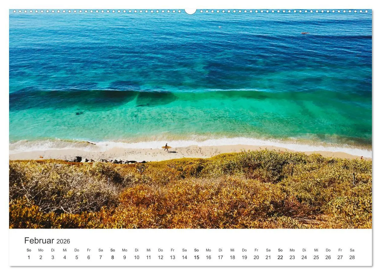 Bild: 9783457616598 | Am Strand von Malibu (Wandkalender 2026 DIN A2 quer), CALVENDO...