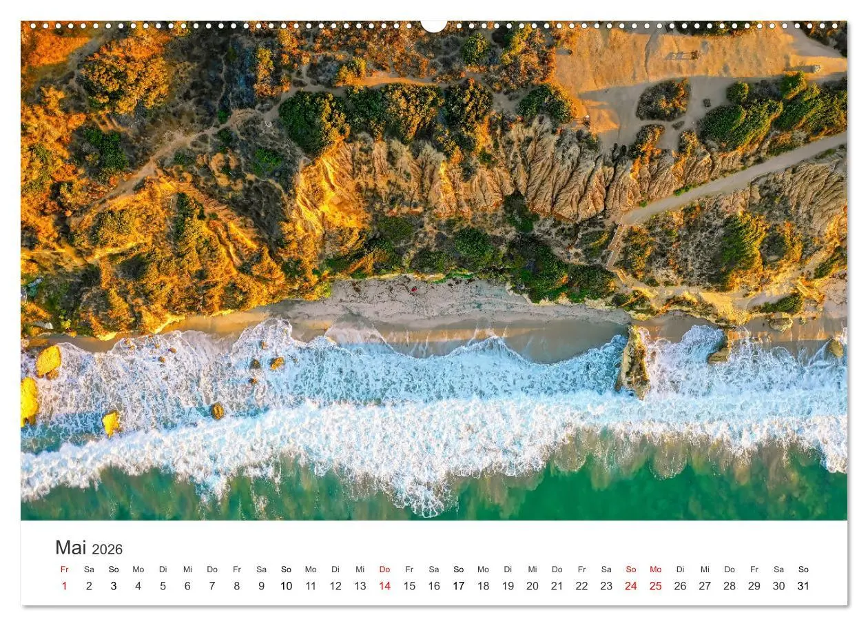 Bild: 9783457616598 | Am Strand von Malibu (Wandkalender 2026 DIN A2 quer), CALVENDO...