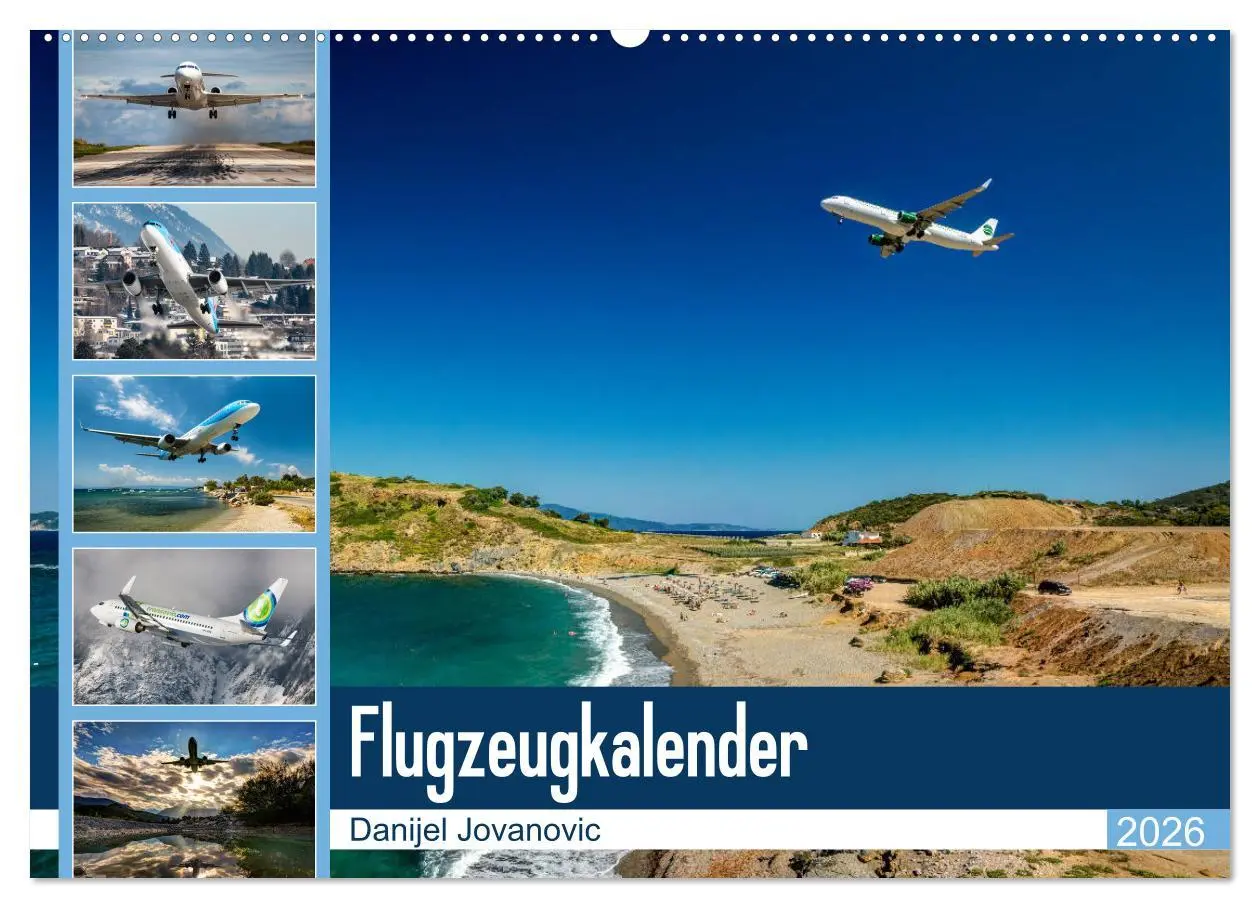 Cover: 9783457926598 | Flugzeugkalender 2026 (Wandkalender 2026 DIN A2 quer), CALVENDO...