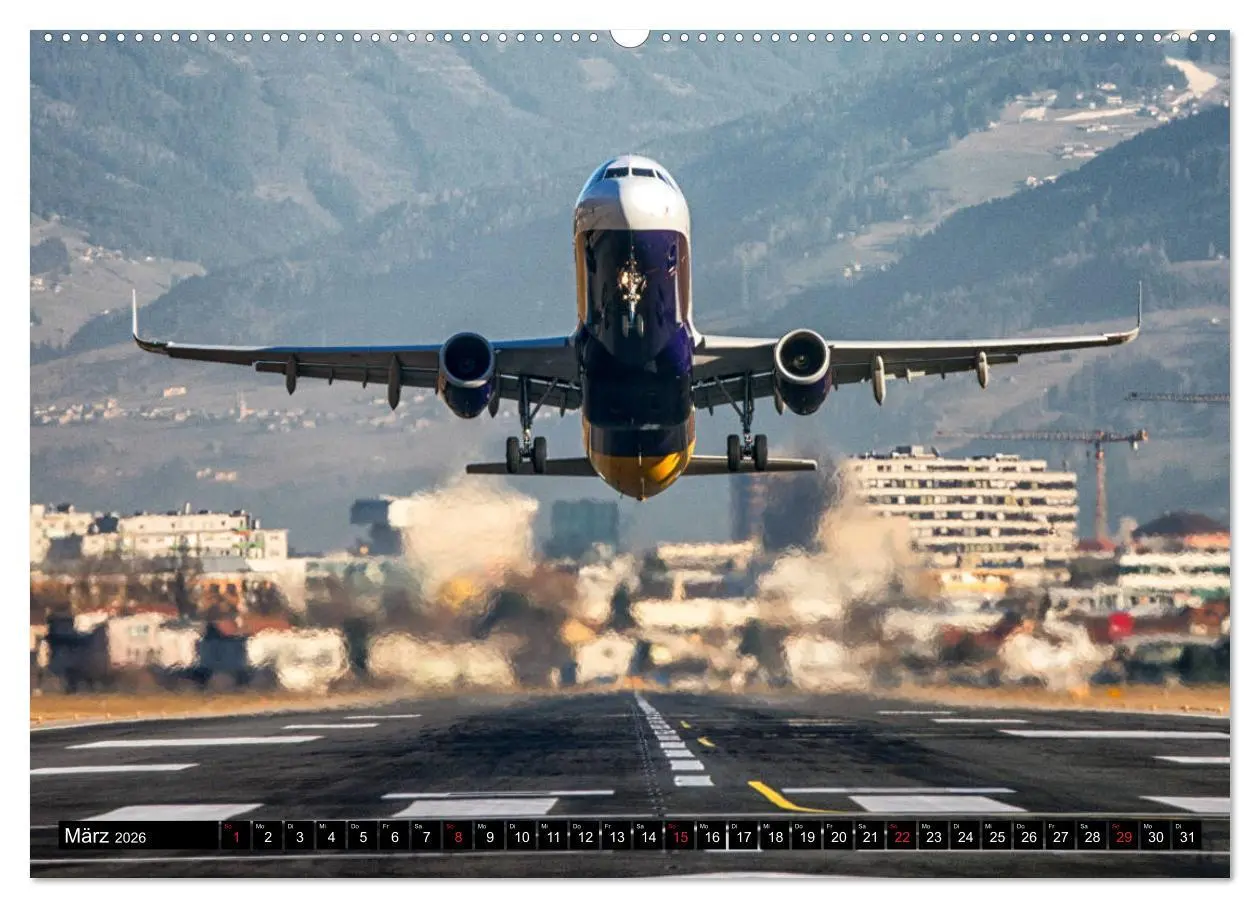 Bild: 9783457926598 | Flugzeugkalender 2026 (Wandkalender 2026 DIN A2 quer), CALVENDO...