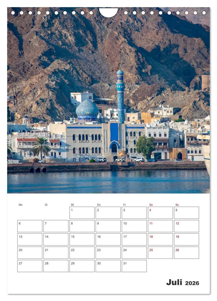Bild: 9783516326598 | Sultanat Oman - Maskat und Salalah (Wandkalender 2026 DIN A4 hoch),...