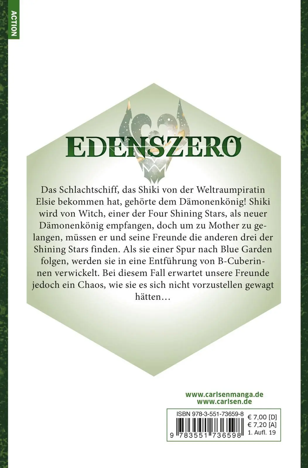 Rückseite: 9783551736598 | Edens Zero 3 | Action, Abenteuer, Sci-Fi und eine blaue Katze | Buch