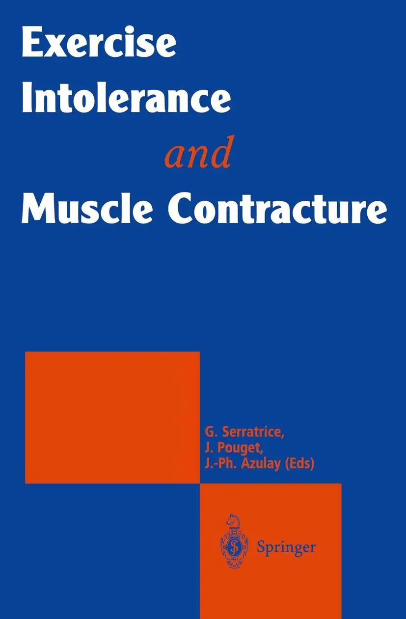 Cover: 9782287596698 | Exercise Intolerance and Muscle Contracture | Serratrice (u. a.) | xvi
