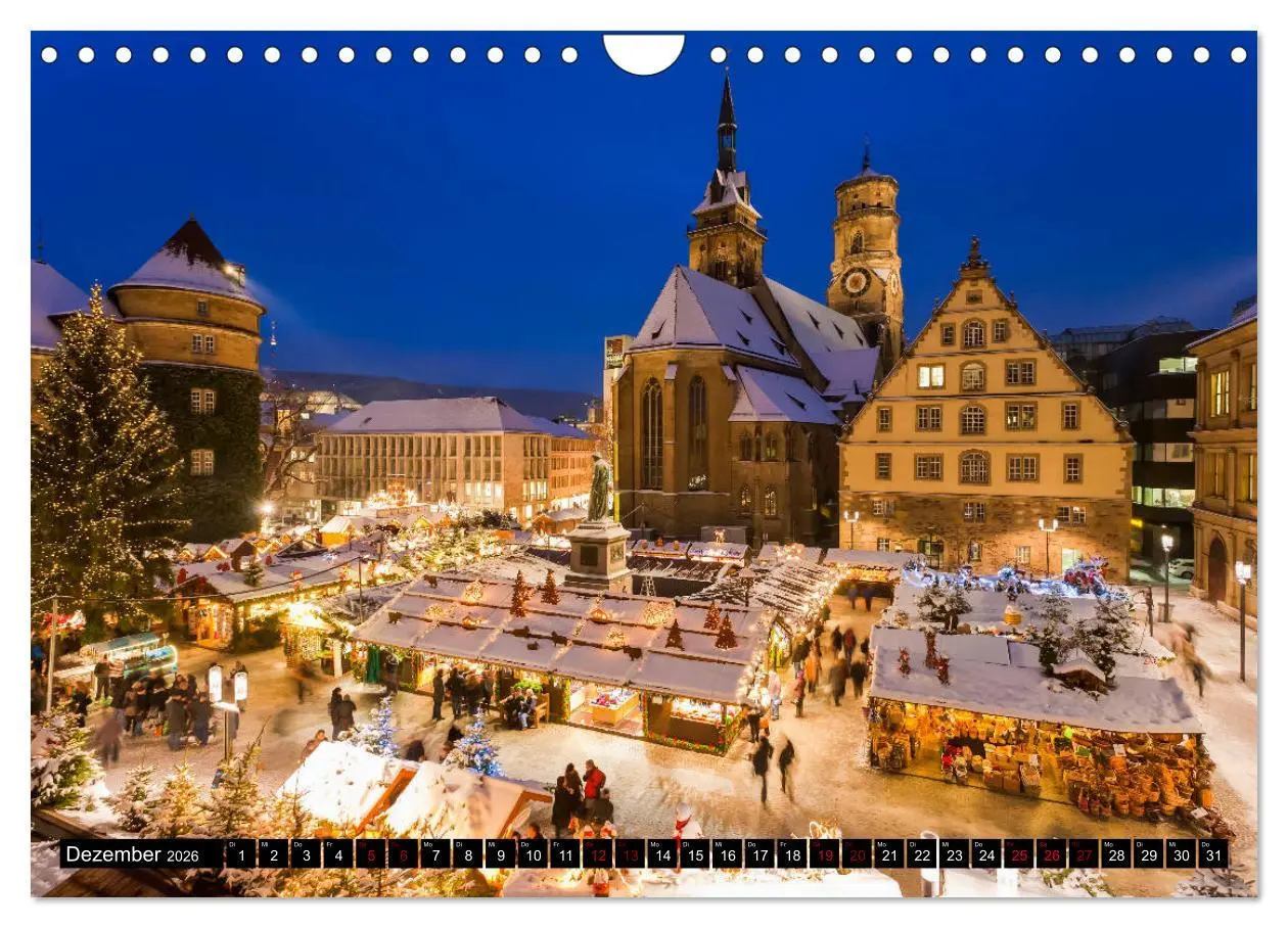 Bild: 9783457916698 | Ein Jahr STUTTGART (Wandkalender 2026 DIN A4 quer), CALVENDO...