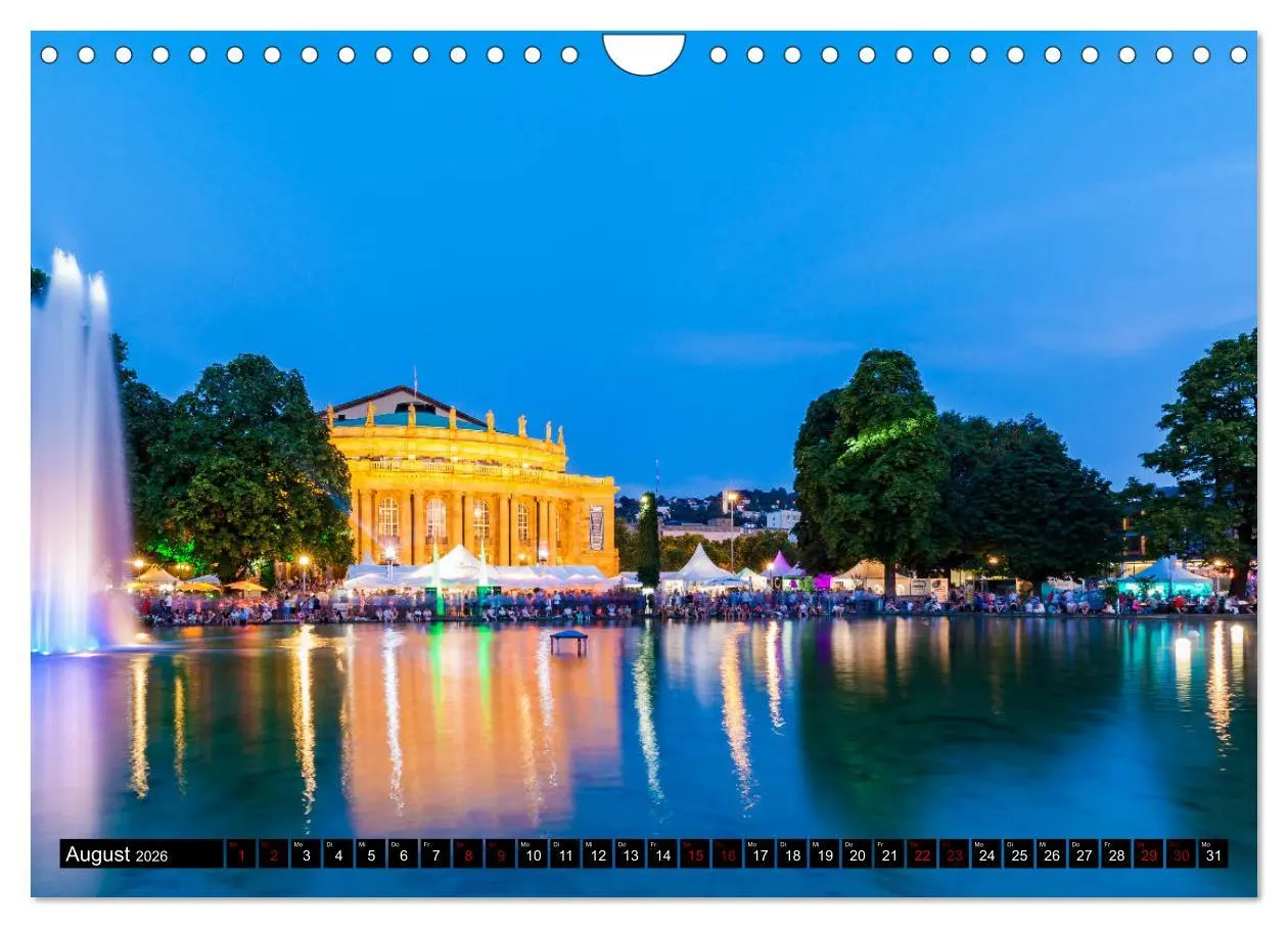 Bild: 9783457916698 | Ein Jahr STUTTGART (Wandkalender 2026 DIN A4 quer), CALVENDO...
