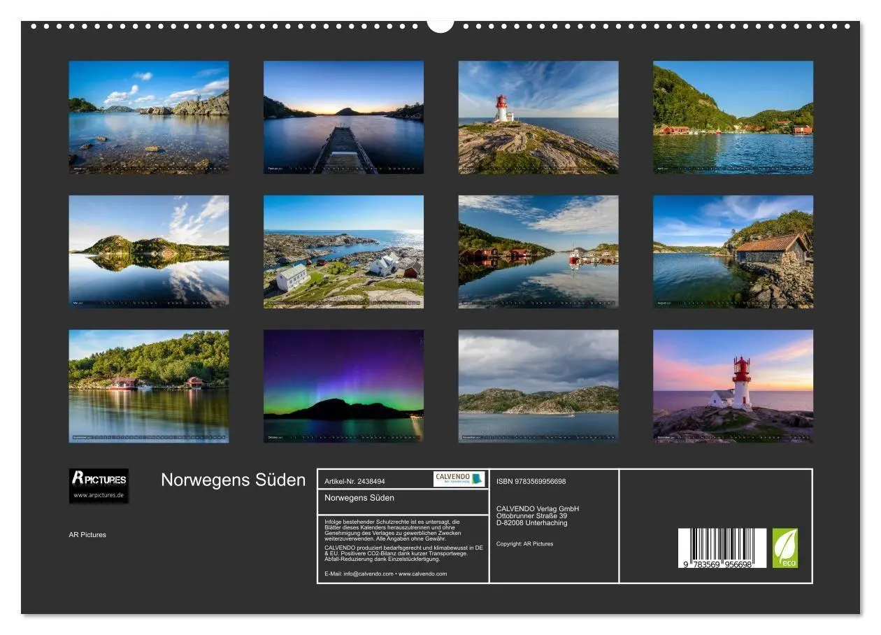 Bild: 9783569956698 | Norwegens Süden (hochwertiger Premium Wandkalender 2027 DIN A2...