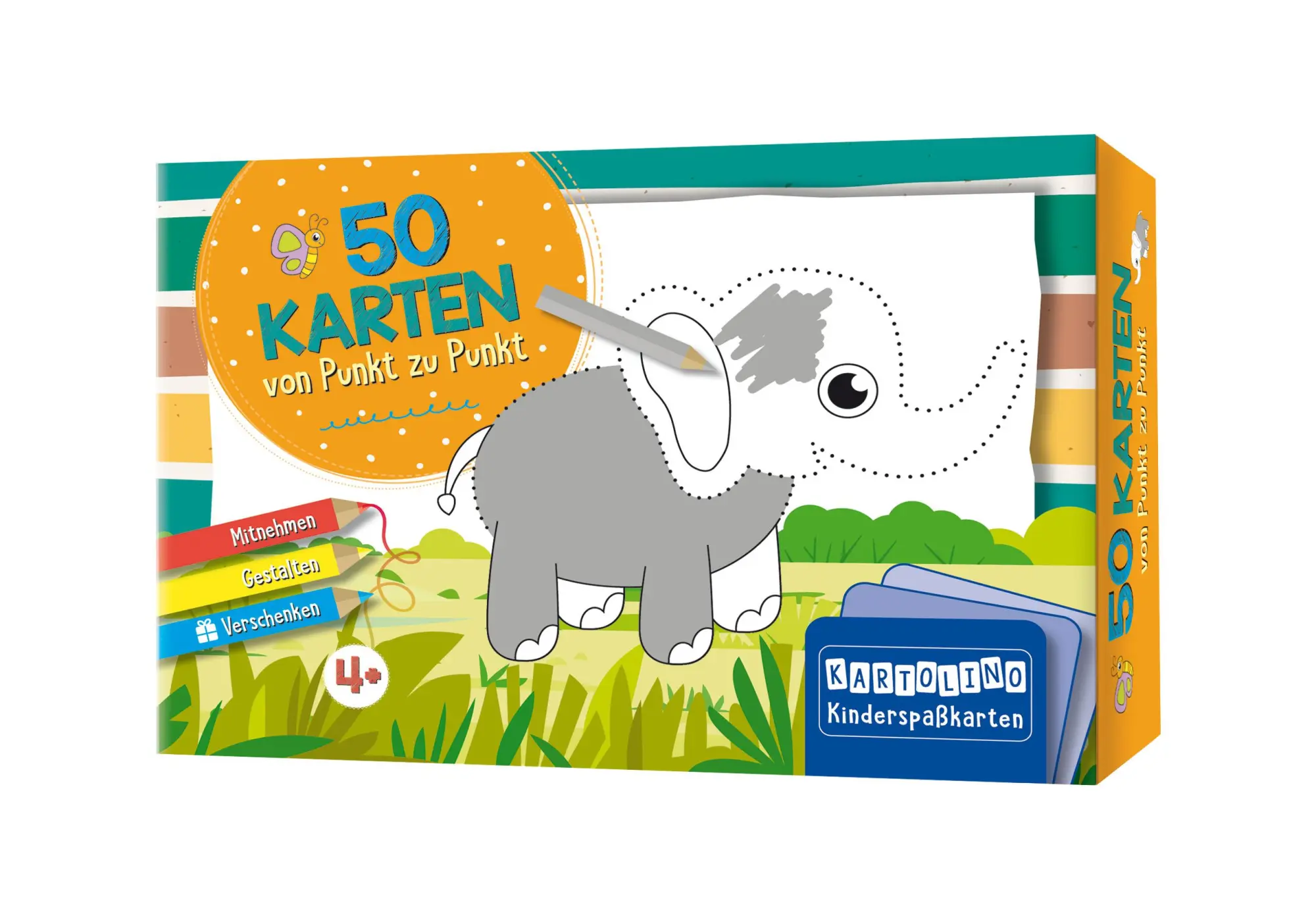 Cover: 9783817446698 | 50 Karten von Punkt zu Punkt - Tiere | Buch | 50 S. | Deutsch | 2024