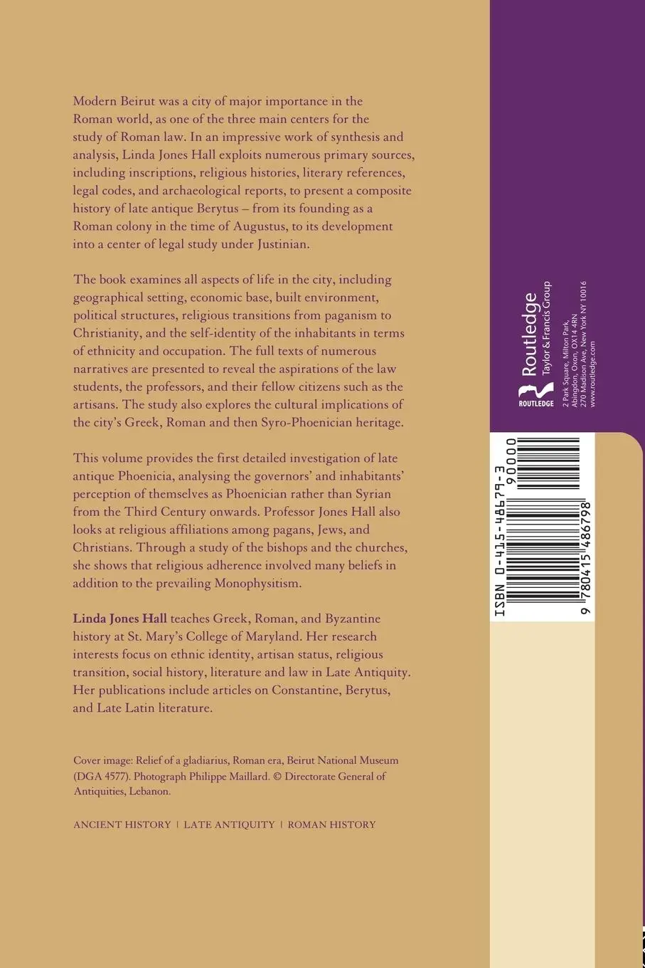 Rückseite: 9780415486798 | Roman Berytus | Beirut in Late Antiquity | Linda Jones Hall | Buch