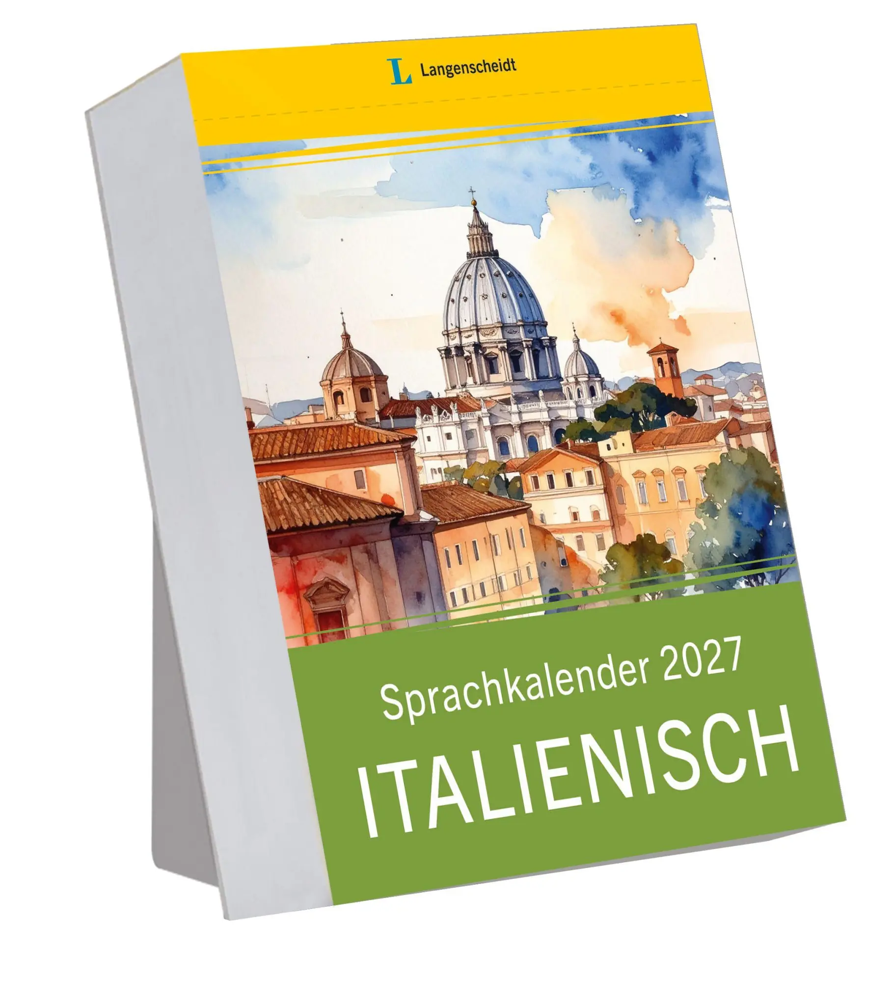 Cover: 9783125636798 | Langenscheidt Sprachkalender Italienisch 2027 | Tagesabreißkalender