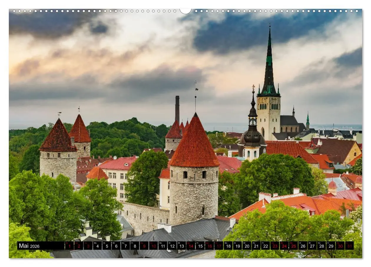 Bild: 9783457766798 | Ein Wochenende in Tallinn (Wandkalender 2026 DIN A2 quer), CALVENDO...