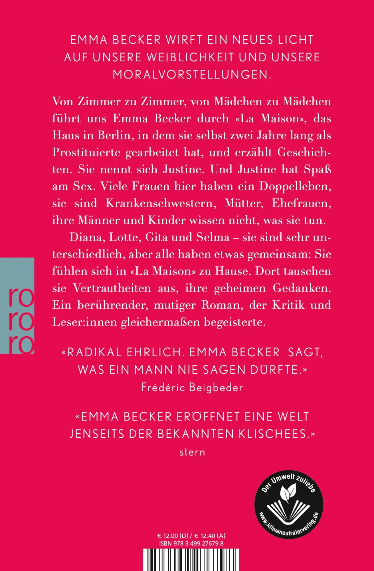 Rückseite: 9783499276798 | La Maison | Jetzt im Kino | Emma Becker | Taschenbuch | 384 S. | 2021