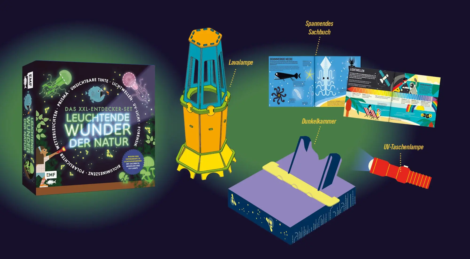 Bild: 9783745926798 | Das XXL-Entdecker-Set - Leuchtende Wunder der Natur | Taschenbuch