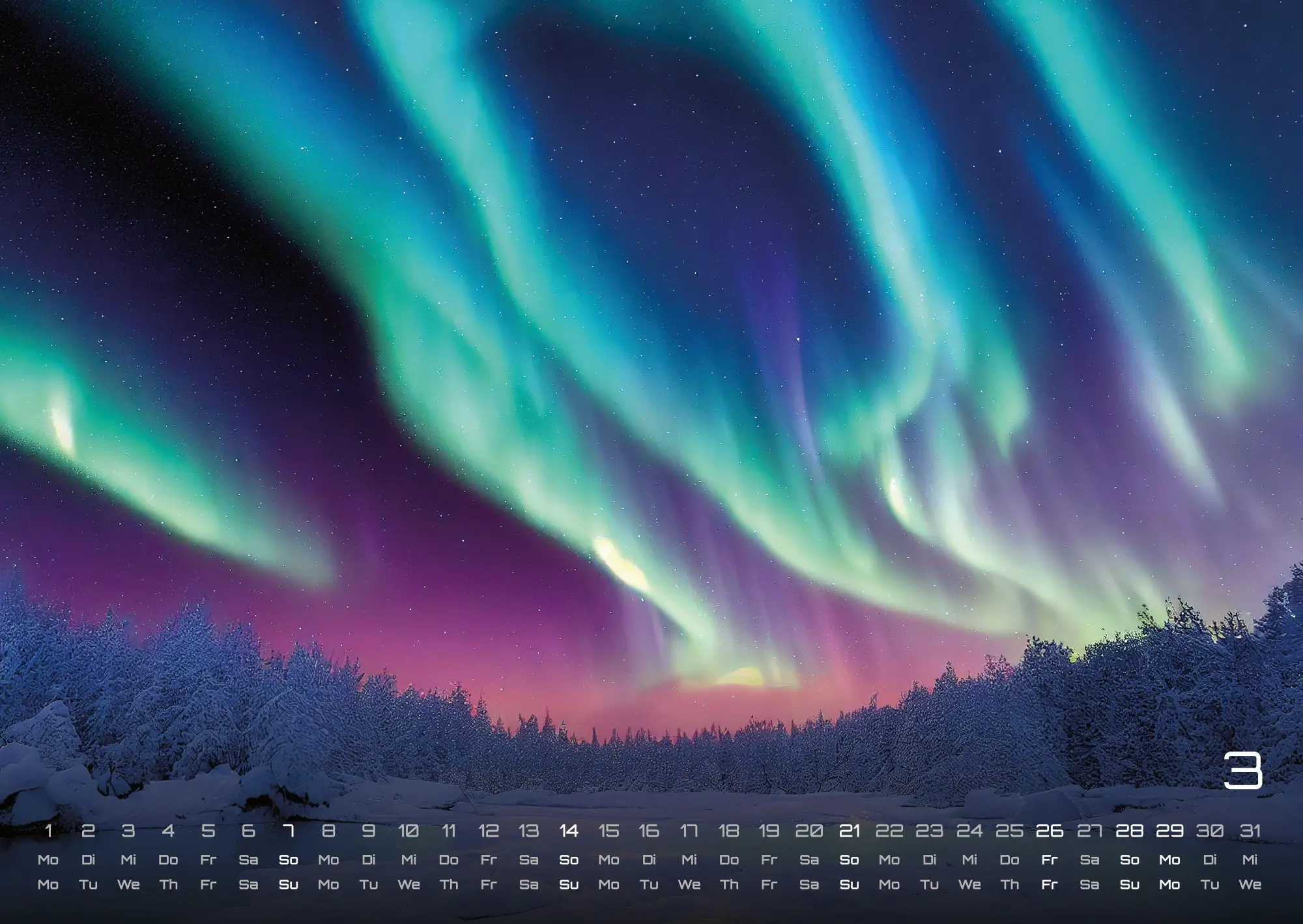 Bild: 9783986736798 | Polarlichter - grandiose Naturschauspiele - 2027 - Kalender DIN A2