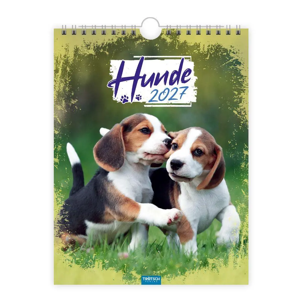 Cover: 9783988026798 | TRÖTSCH - Notizkalender zum Hängen Hunde 2027 | KG | Kalender | 24 S.