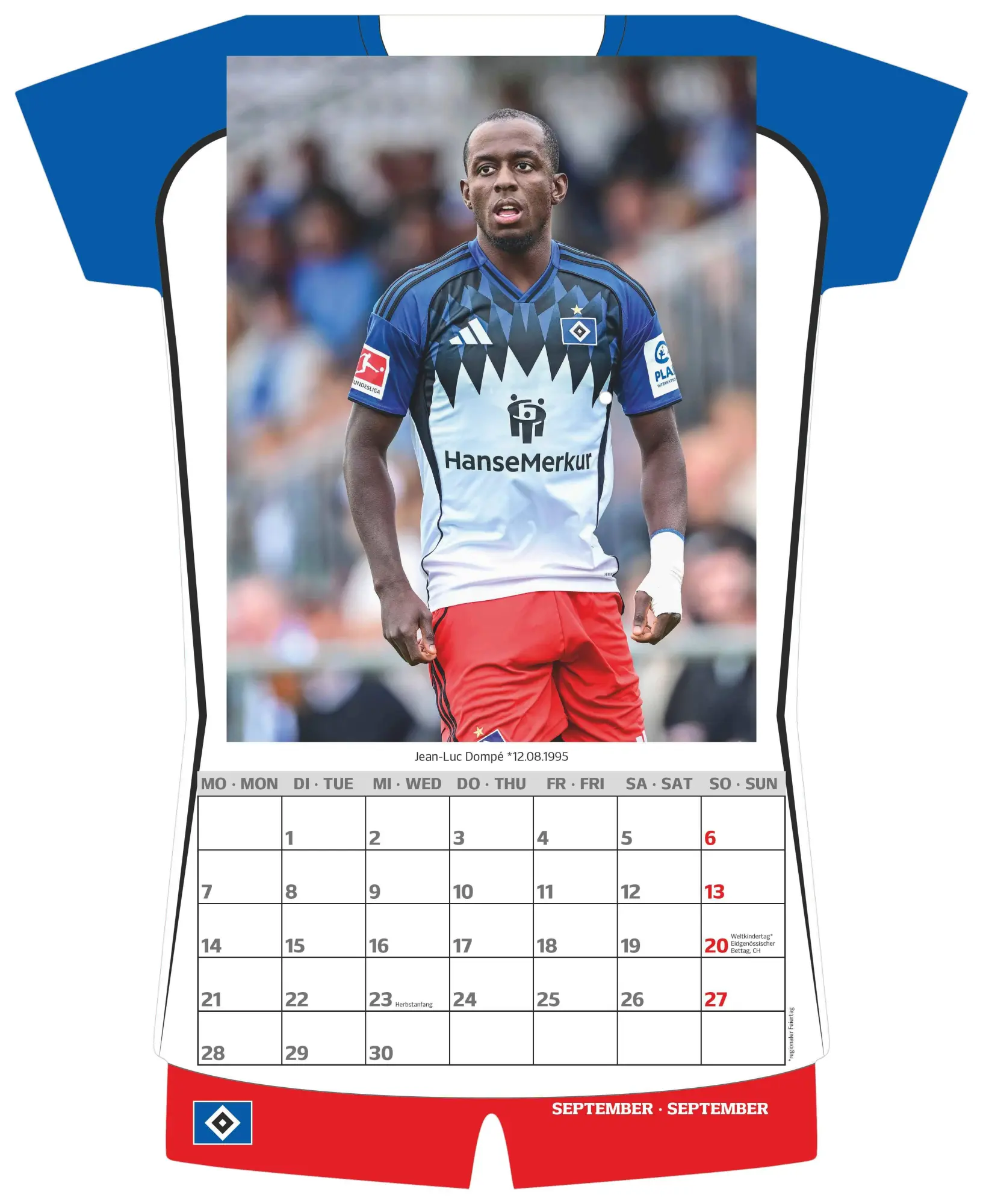Bild: 4069095006898 | Hamburger SV 2026 - Trikotkalender - Fußball-Kalender -...