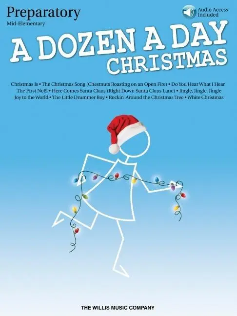 Cover: 9781495026898 | A Dozen a Day Christmas Songbook - Preparatory Mid-Elementary Level...