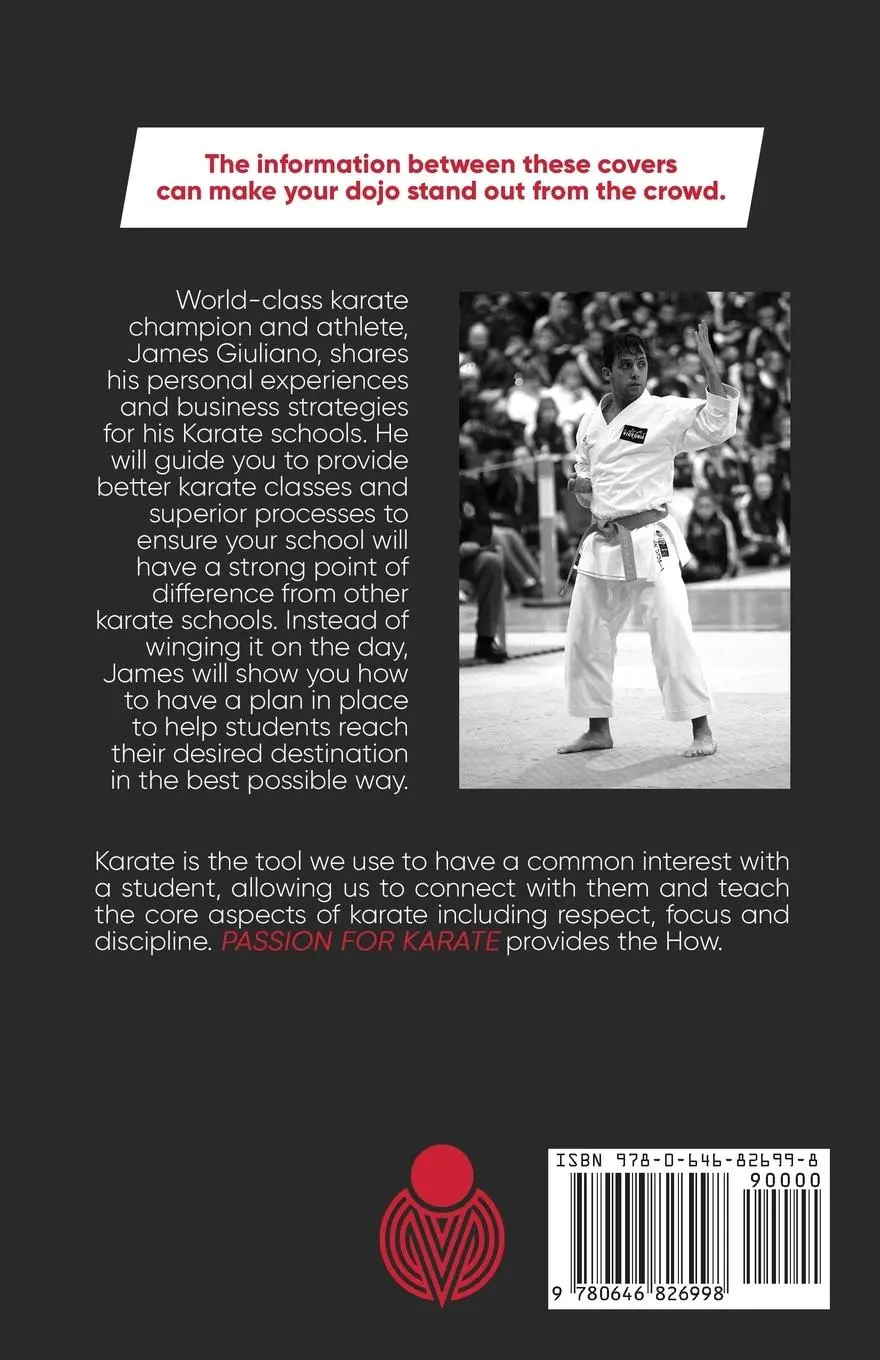Rückseite: 9780646826998 | Passion for Karate | Step By Step Guide to Starting your Karate Dojo