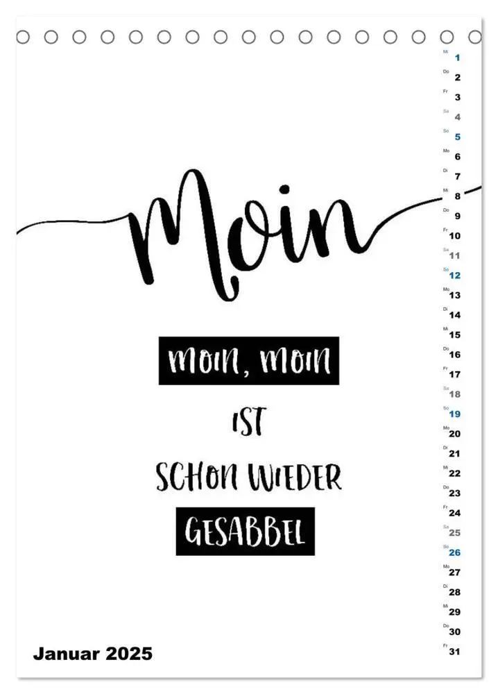 Bild: 9783435966998 | PLATT Typische Sprüche (Tischkalender 2025 DIN A5 hoch), CALVENDO...