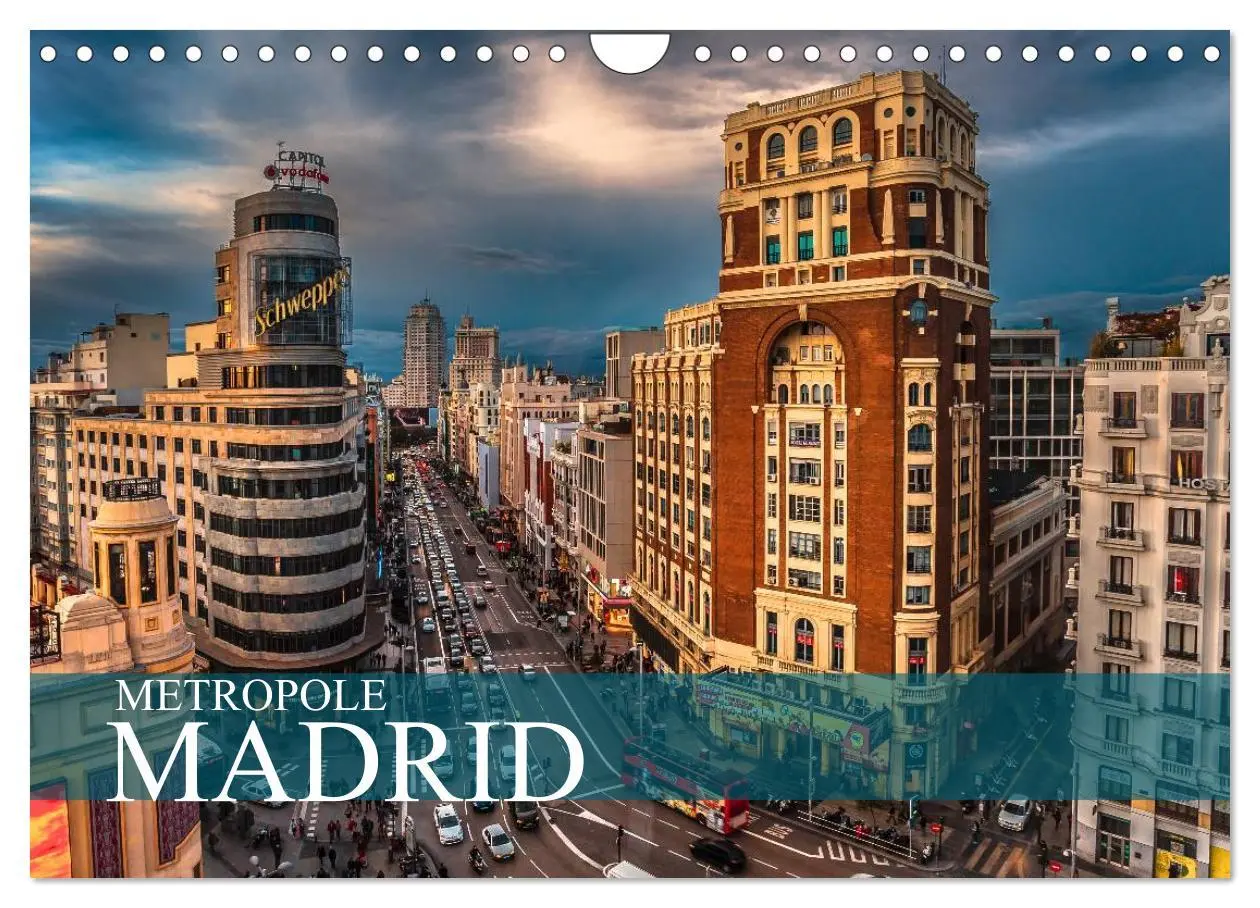 Cover: 9783457986998 | Metropole Madrid (Wandkalender 2026 DIN A4 quer), CALVENDO...