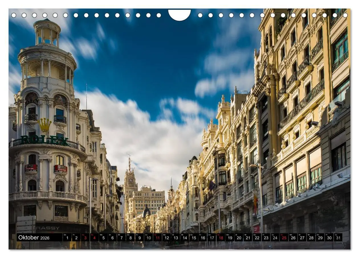 Bild: 9783457986998 | Metropole Madrid (Wandkalender 2026 DIN A4 quer), CALVENDO...