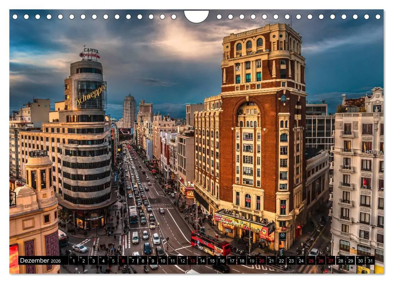 Bild: 9783457986998 | Metropole Madrid (Wandkalender 2026 DIN A4 quer), CALVENDO...