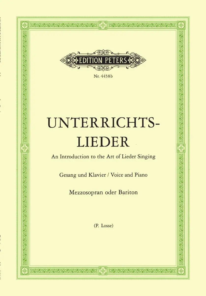 Cover: 9790014026998 | Unterrichtslieder | Paul Losse | Taschenbuch | Edition Peters | 88 S.