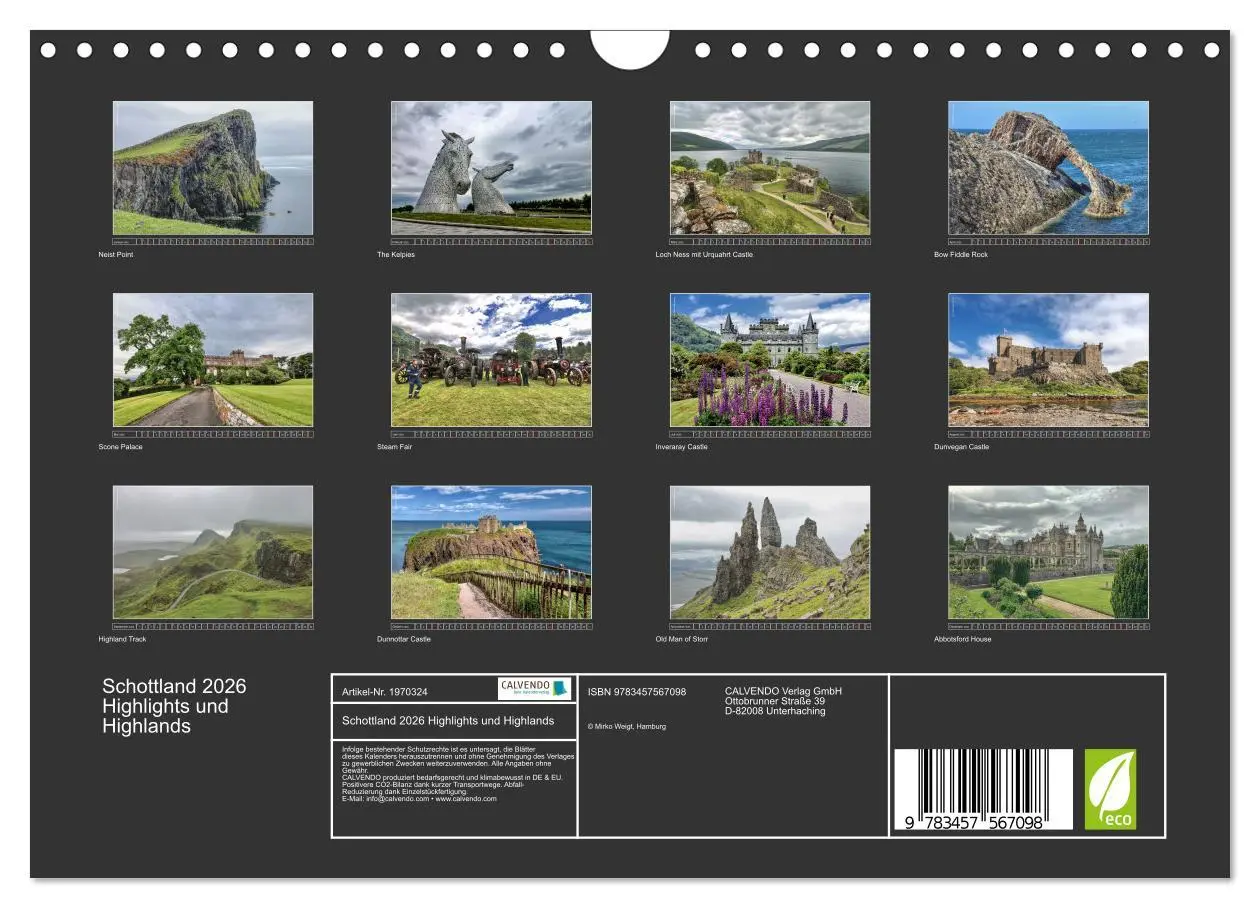 Bild: 9783457567098 | Schottland 2026 Highlights und Highlands (Wandkalender 2026 DIN A4...