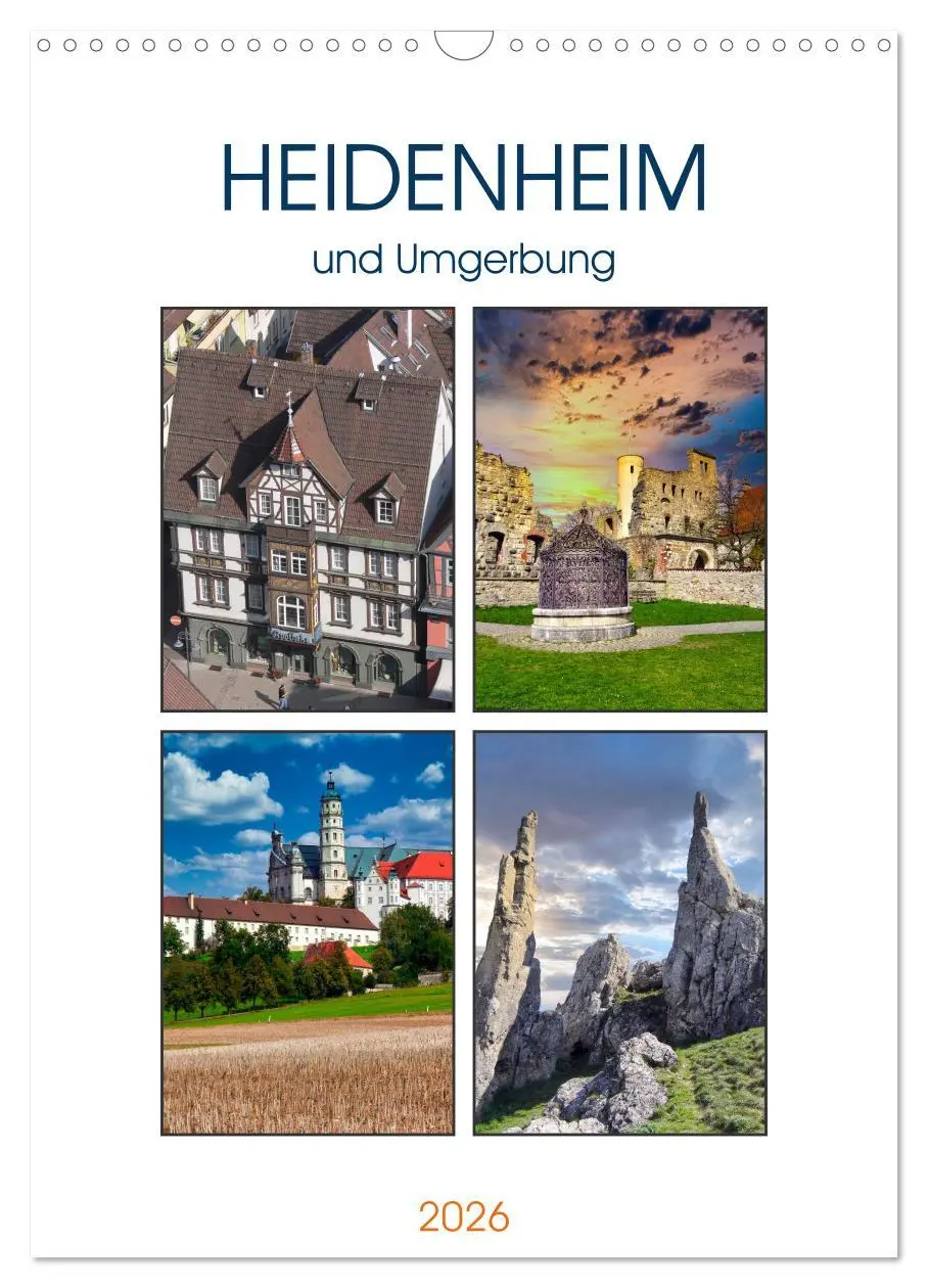 Cover: 9783516347098 | Heidenheim und Umgebung (Wandkalender 2026 DIN A3 hoch), CALVENDO...
