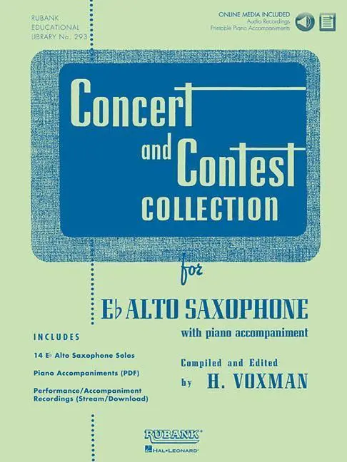 Cover: 9781423477198 | Concert and Contest Collection for Eb Alto Saxophone | H. Voxman