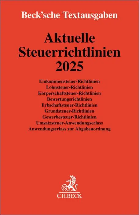 Cover: 9783406827198 | Aktuelle Steuerrichtlinien 2025 | Taschenbuch | Beck´sche Textausgaben
