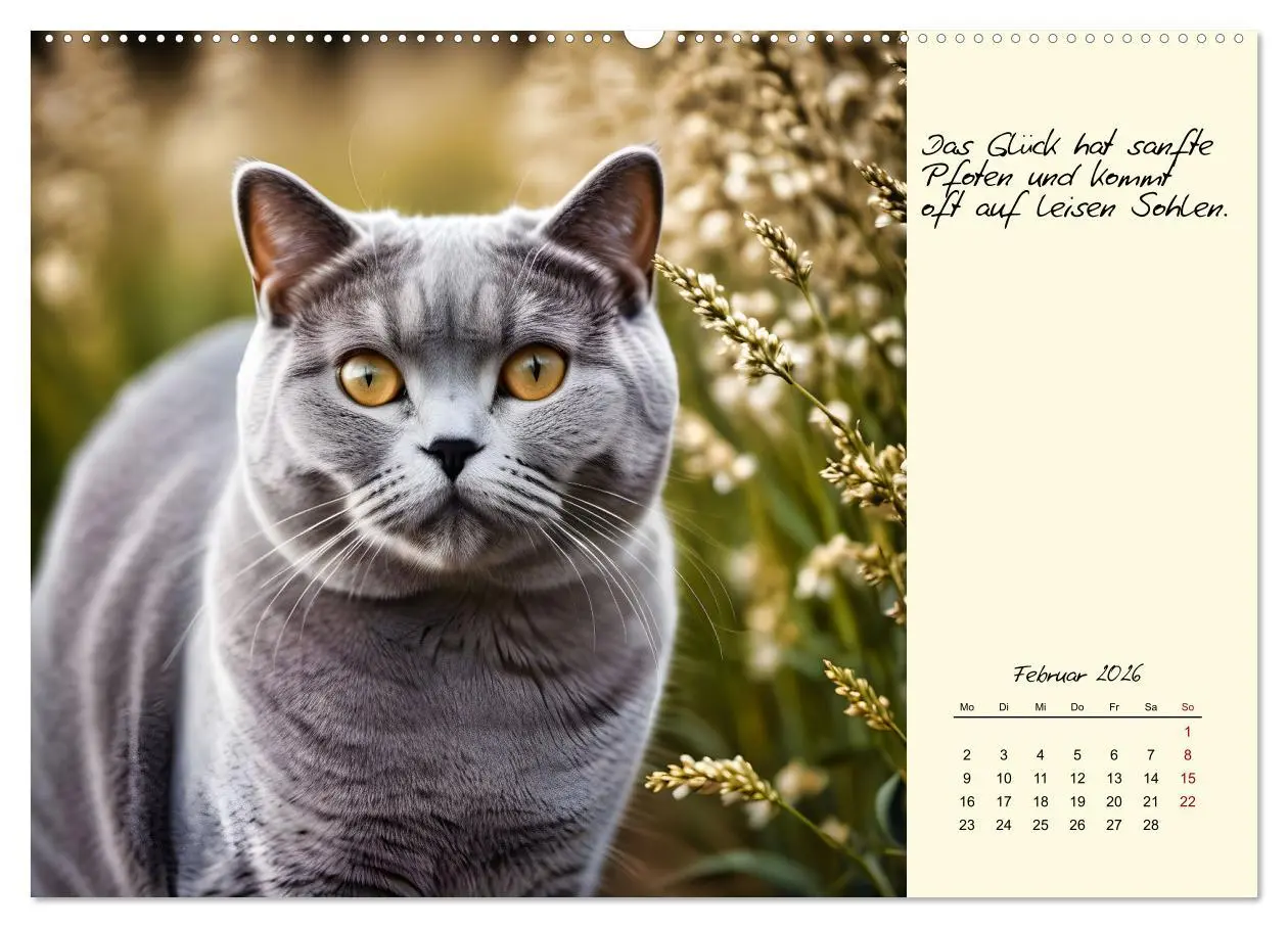 Bild: 9783457317198 | Katzen - Charakter und Schönheit (Wandkalender 2026 DIN A2 quer),...