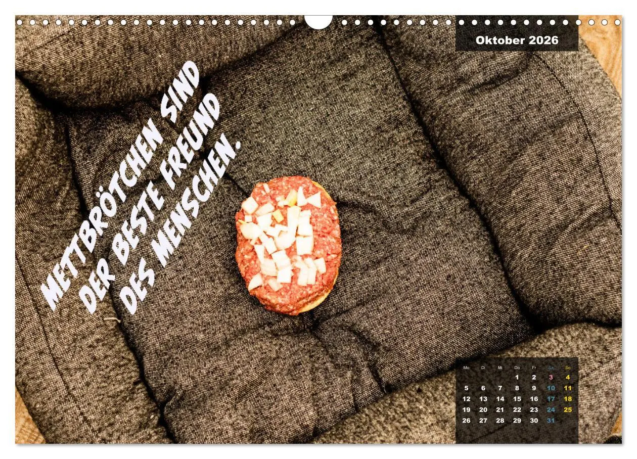 Bild: 9783457627198 | Mettkalender - Spread some more Mett (Wandkalender 2026 DIN A3...