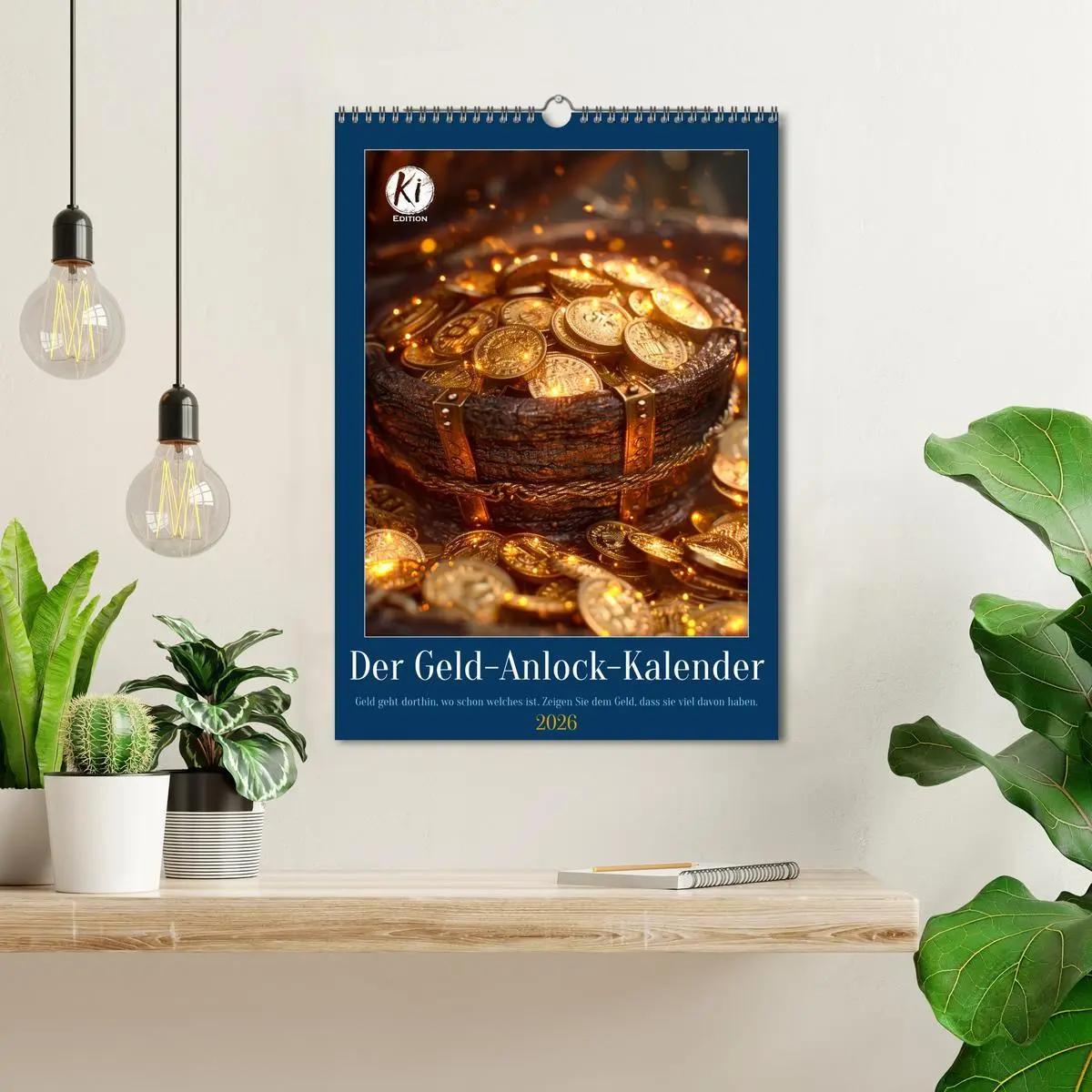 Bild: 9783516267198 | Der Geld-Anlock-Kalender (Wandkalender 2026 DIN A3 hoch), CALVENDO...