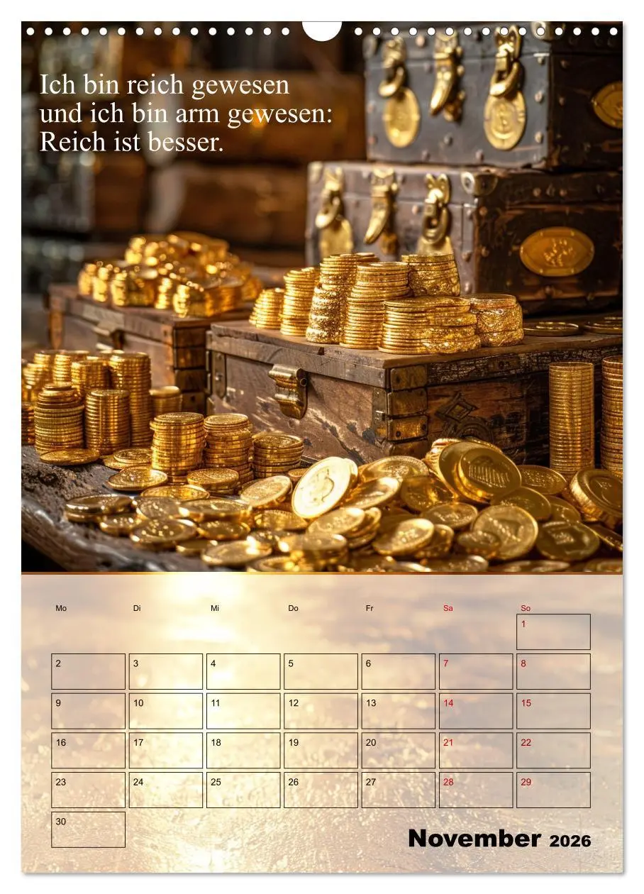 Bild: 9783516267198 | Der Geld-Anlock-Kalender (Wandkalender 2026 DIN A3 hoch), CALVENDO...