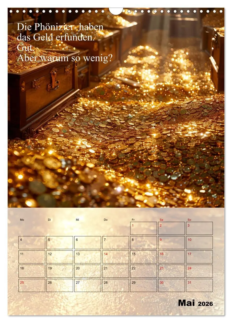 Bild: 9783516267198 | Der Geld-Anlock-Kalender (Wandkalender 2026 DIN A3 hoch), CALVENDO...