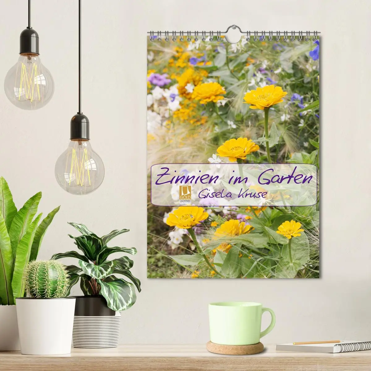 Bild: 9783516407198 | Zinnien im Garten (Wandkalender 2026 DIN A4 hoch), CALVENDO...