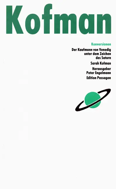 Cover: 9783900767198 | Konversionen | 'Der Kaufmann von Venedig' unter dem Zeichen des Saturn