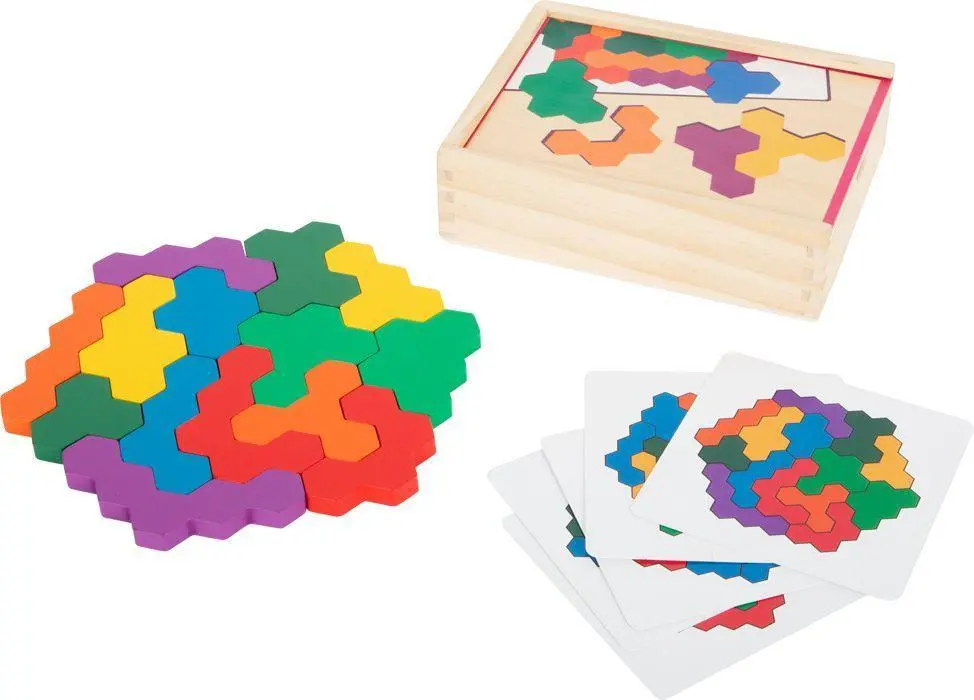 Bild: 4020972117298 | Lernspiel Holzpuzzle Hexagon | small foot | Spiel | 11729 | Deutsch