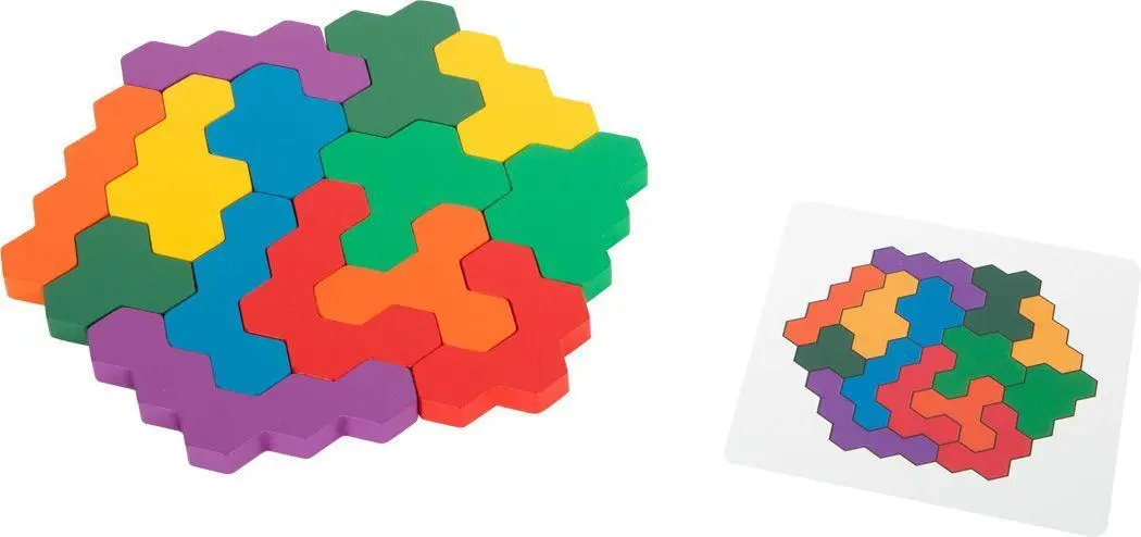 Bild: 4020972117298 | Lernspiel Holzpuzzle Hexagon | small foot | Spiel | 11729 | Deutsch
