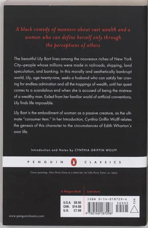 Rückseite: 9780140187298 | The House of Mirth | Edith Wharton | Taschenbuch | Englisch | 1993