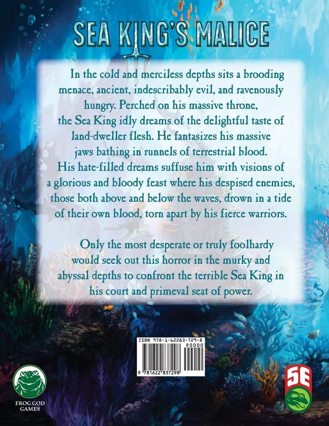 Rückseite: 9781622837298 | Sea King's Malice | 5th Edition | Alex Kammer | Taschenbuch | Englisch