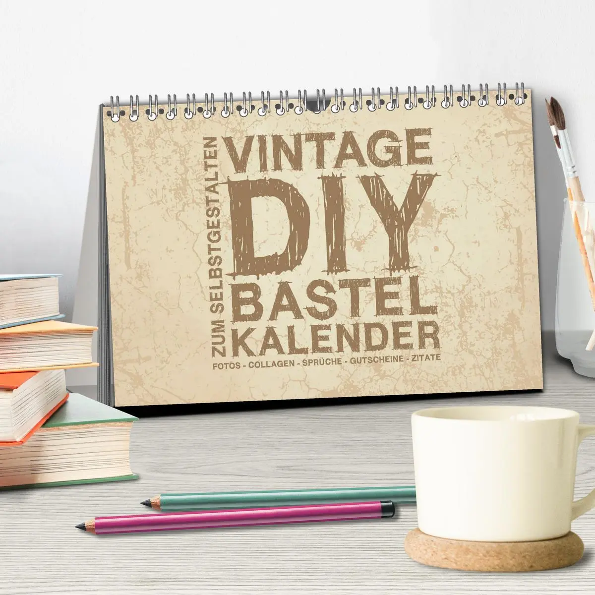 Bild: 9783457787298 | Vintage DIY Bastel-Kalender - Zum Selbstgestalten (Tischkalender...