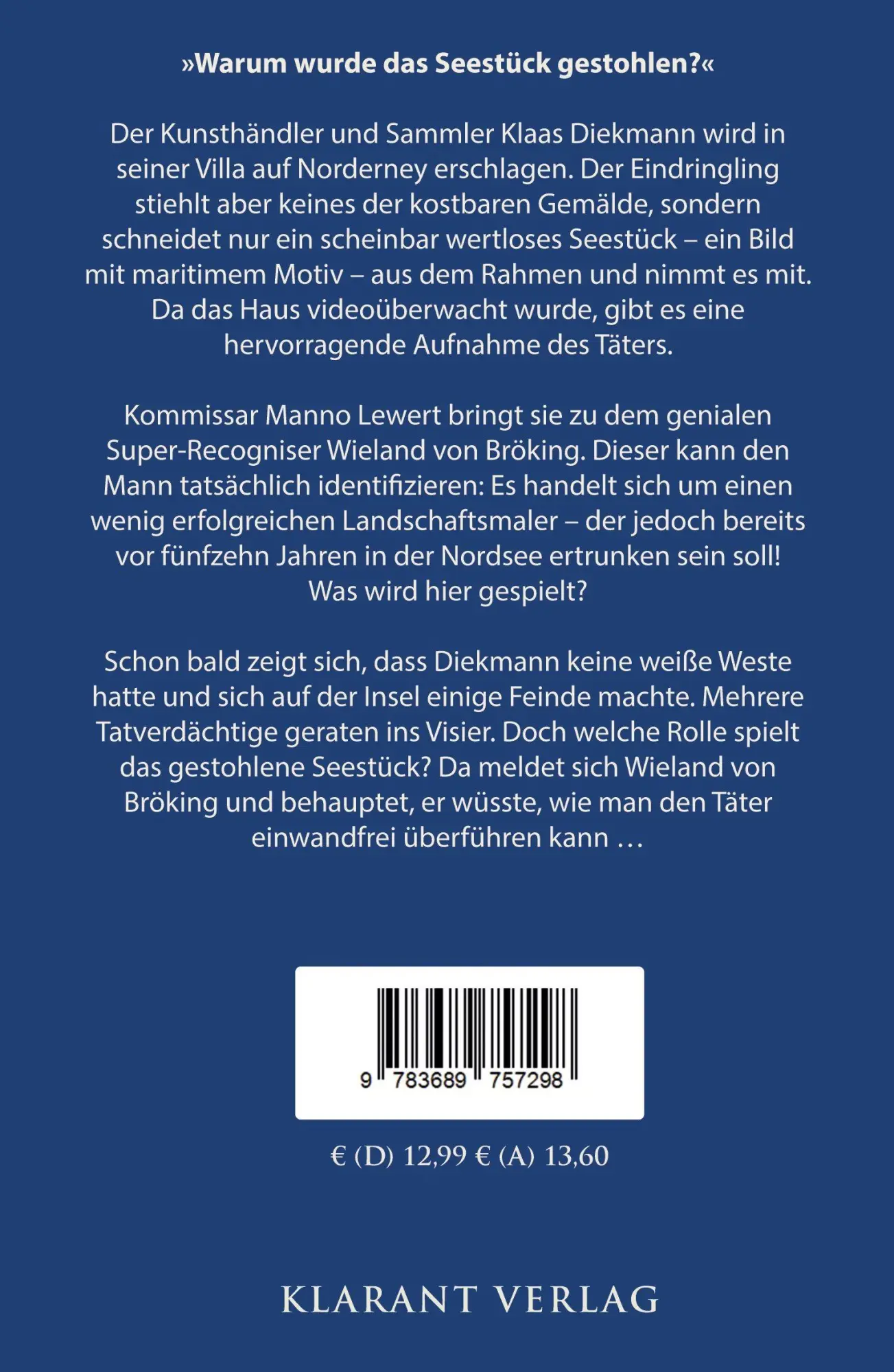 Rückseite: 9783689757298 | Norderneyer Seestück. Ostfrieslandkrimi - Norderney Krimi -...