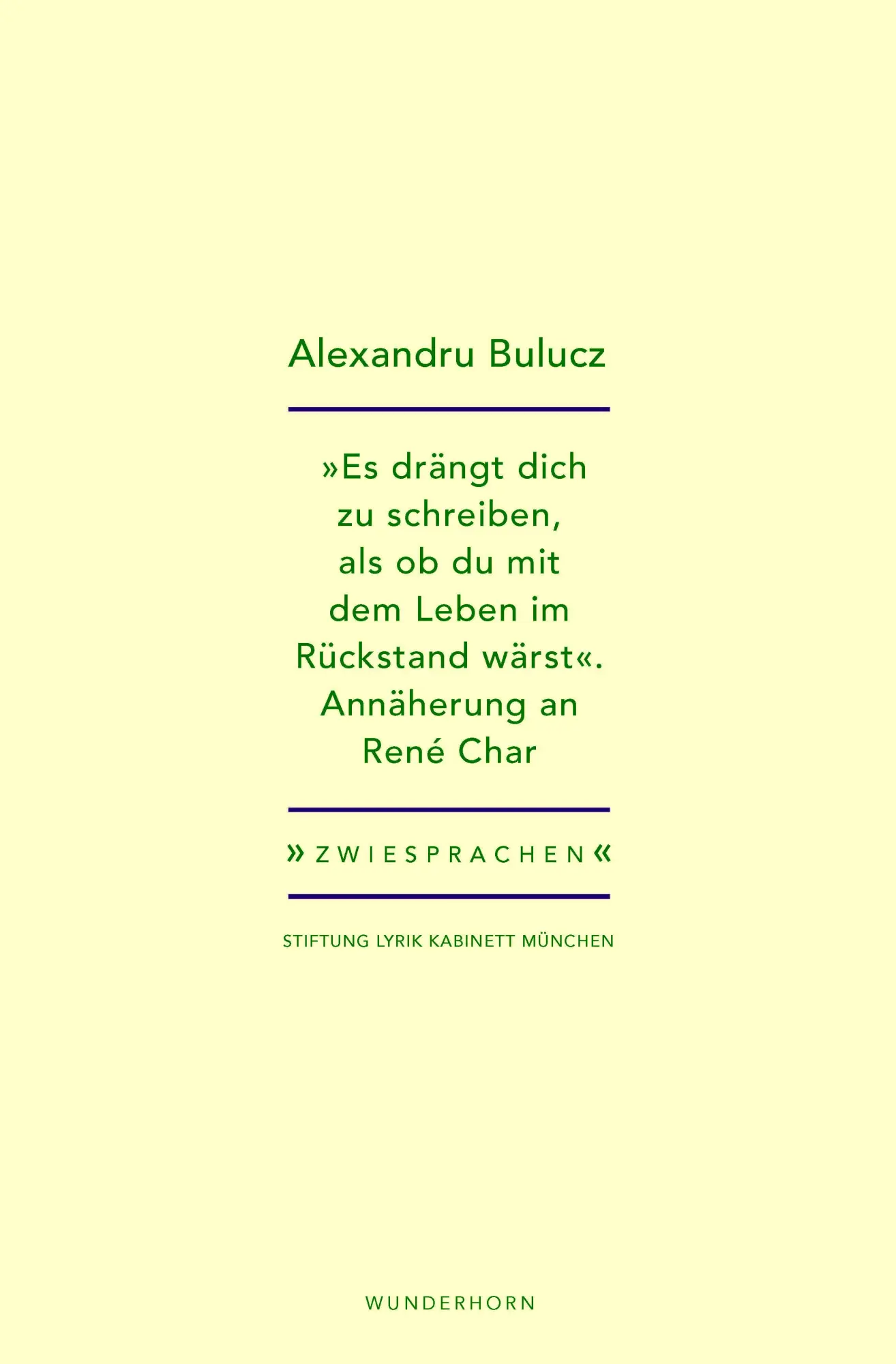 Cover: 9783884237298 | "Es drängt dich zu schreiben, als ob du mit dem Leben im Rückstand...