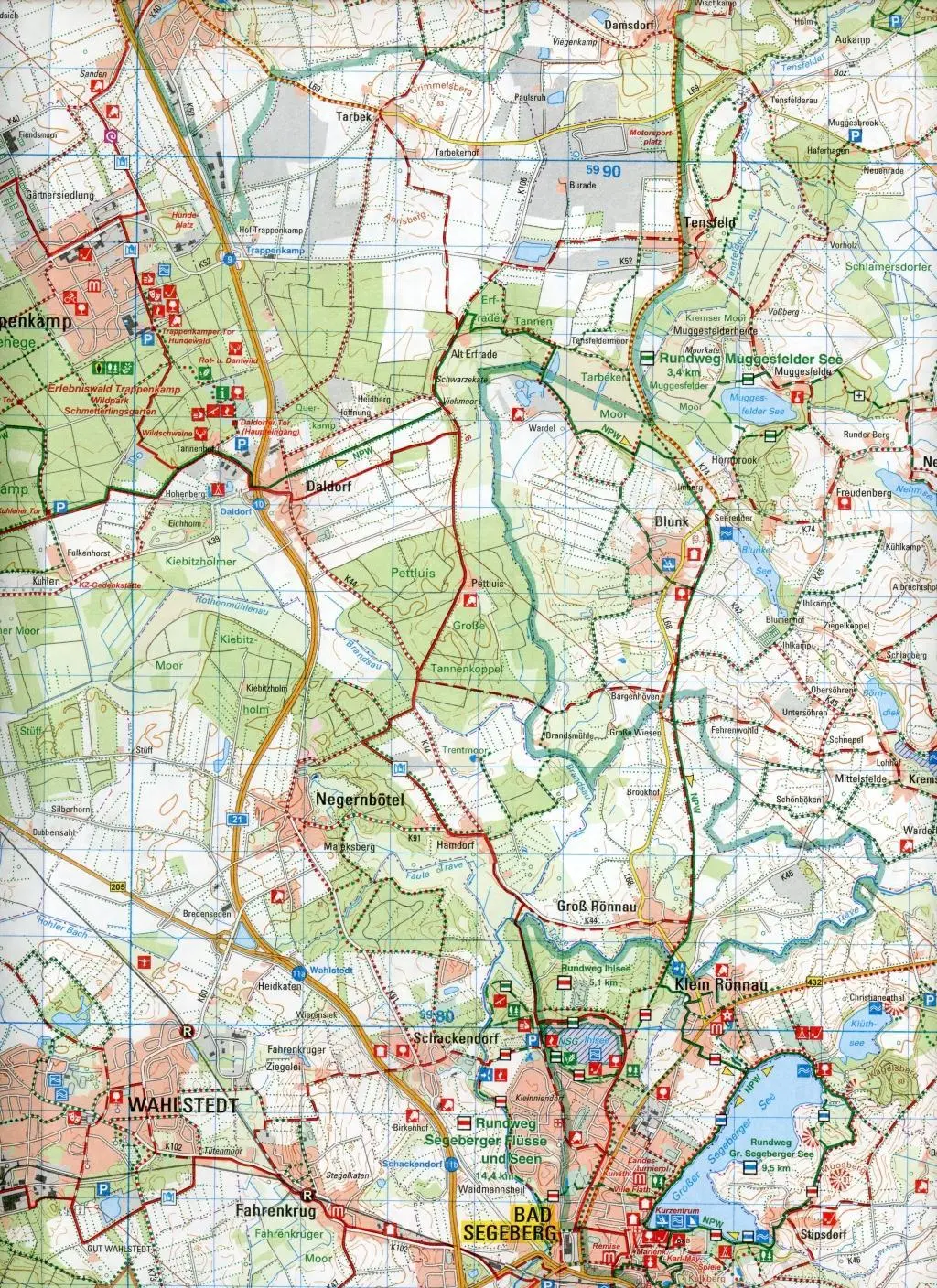 Bild: 9783891307298 | Bad Segeberg - Lübeck 1 : 50 000 | Wander- und Freizeitkarte 1:50 000